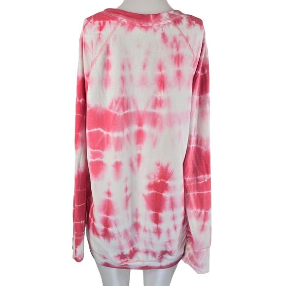 Green Tea Tie Dye Pink Women's Winter Soft Sweatshirt XXL - Picture 2 of 4